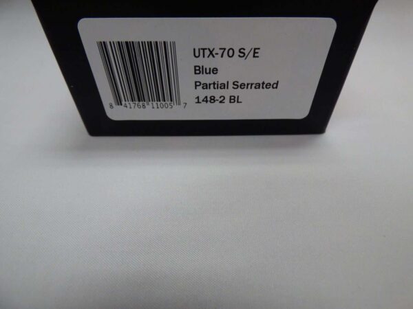 MICROTECH UTX70 SINGLE EDGE BLUE PARTIAL SERRATED BOX