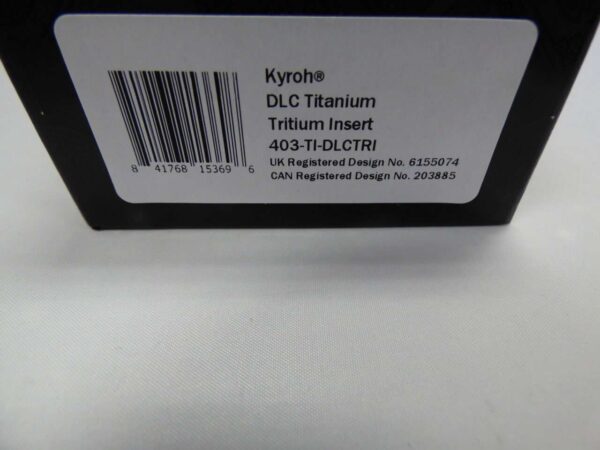 MICROTECH KYROH DLC TITANIUM TRITIUM INSERT LABEL