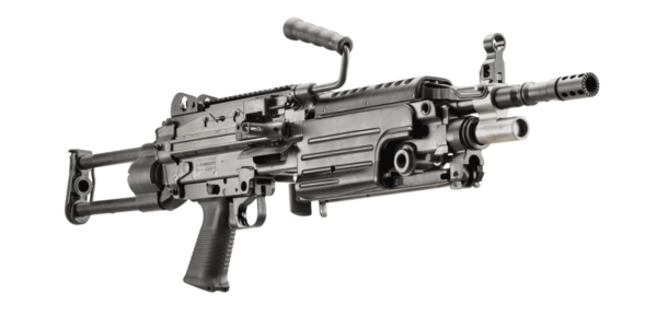 m249s para black right side view angled bottom