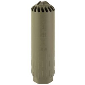 HUXWRX FLOW 556K FDE SILENCER TOP LEFT SIDE VIEW
