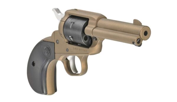 RUGER WRANGLER BURNT BRONZE CERAKOTE 3.75" RIGHT SIDE VIEW FRONT ANGLE