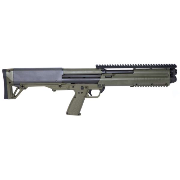 KELTEC KSG GREEN BULLPUP SHOTGUN 18.5" 12GA LEFT SIDE VIEW FRONT ANGLE
