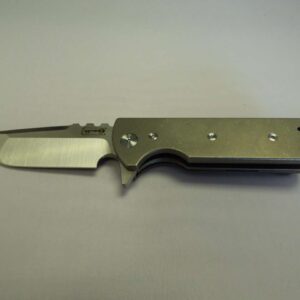 CHAVES T.A.K. STONEWASHED TITANIUM BELT FINISH DROP POINT LABEL