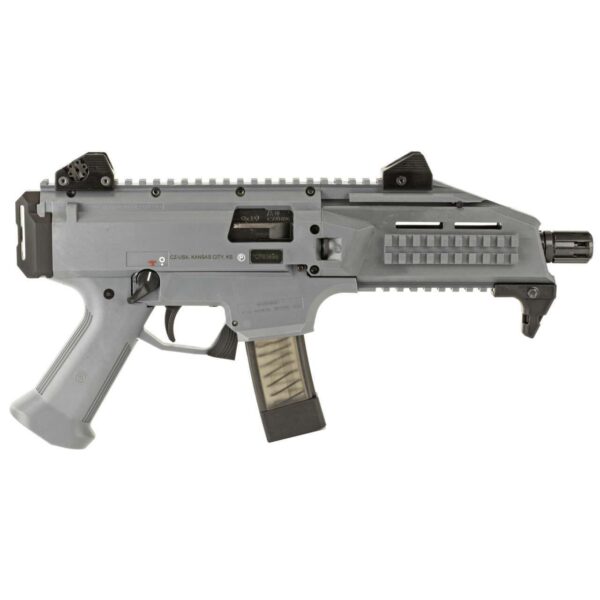 CZ-USA CZ SCORPION EVO 3 S1 PISTOL BATTLESHIP GREY 9MM LEFT SIDE VIEW