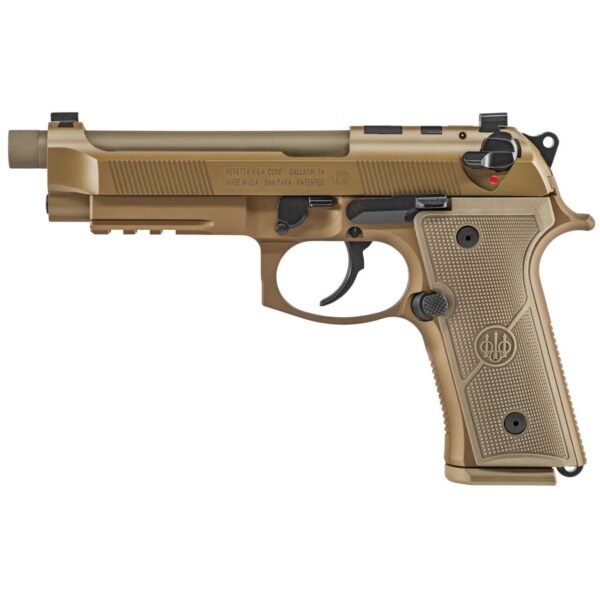 beretta m9a4 g flat dark earth left side view