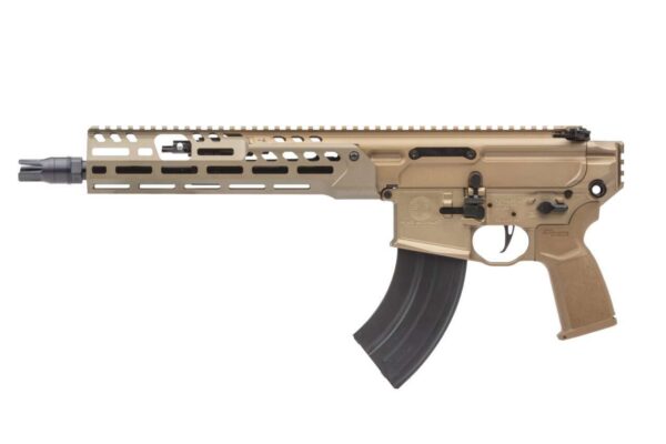 SIG SAUER MCX-SPEAR LT PISTOL 11.5" COYOTE 7.62X39 LEFT SIDE VIEW