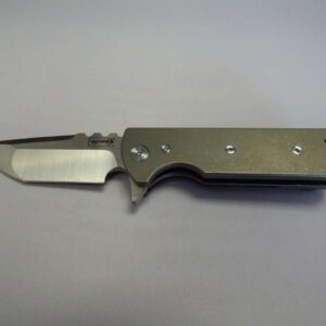 CHAVES T.A.K STONEWASH TITANIUM BELT FINISH TANTO EDGE UP