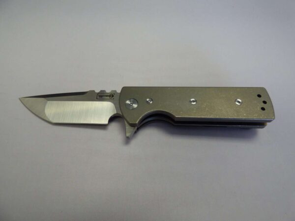 CHAVES T.A.K STONEWASH TITANIUM BELT FINISH TANTO EDGE UP