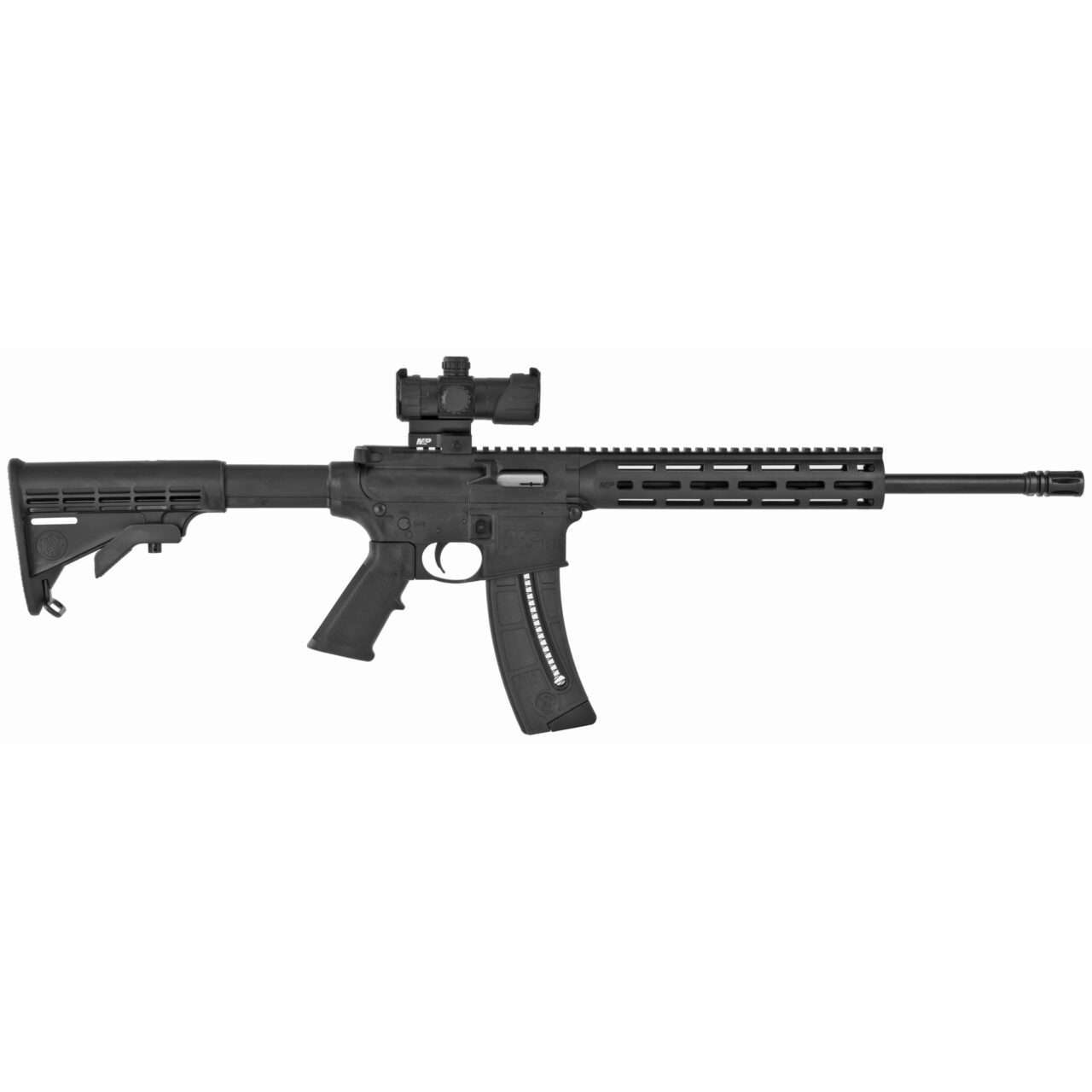 SMITH & WESSON M&P 15-22 SPORT OR W/ M&P RED/GREEN DOT OPTIC 25 ROUND LEFT SIDE VIEW