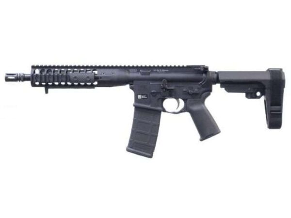 LWRC IC DI PISTOL BLACK 5.56 NATO SBA3 BRACE LEFT SIDE VIEW