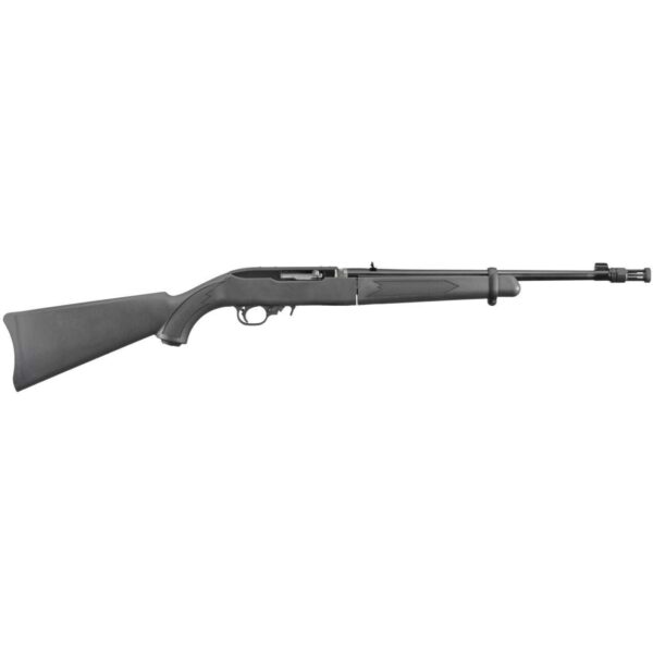 RUGER 10/22 TAKEDOWN SATIN BLACK FLASH SUPPRESSOR .22LR RIGHT SIDE VIEW