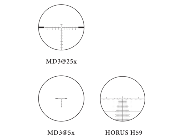 EOTECH VUDU 5-25X50 FFP MD3 RETICLE COMPARISON