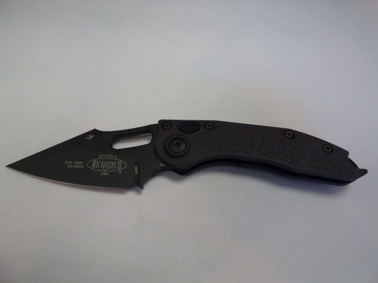 MICROTECH STITCH AUTO SINGLE EDGED TACITCAL STANDARDEDGE DOWN
