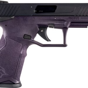 TAURUS TX22 HARD ANODIZED BLACK / PURPLE WINE LEFT SIDE VIEW