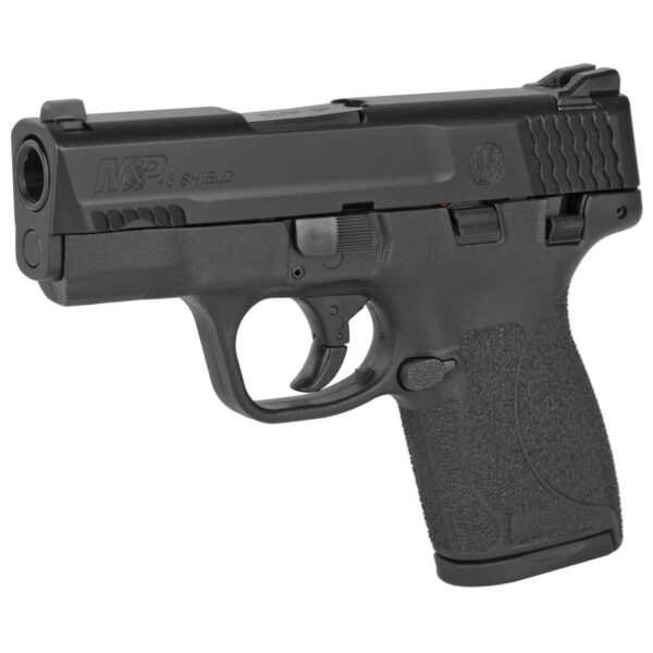 SMITH AND WESSON M&P45 SHIELD THUMB SAFETY LEFT SIDE VIEW FRONT ANGLE