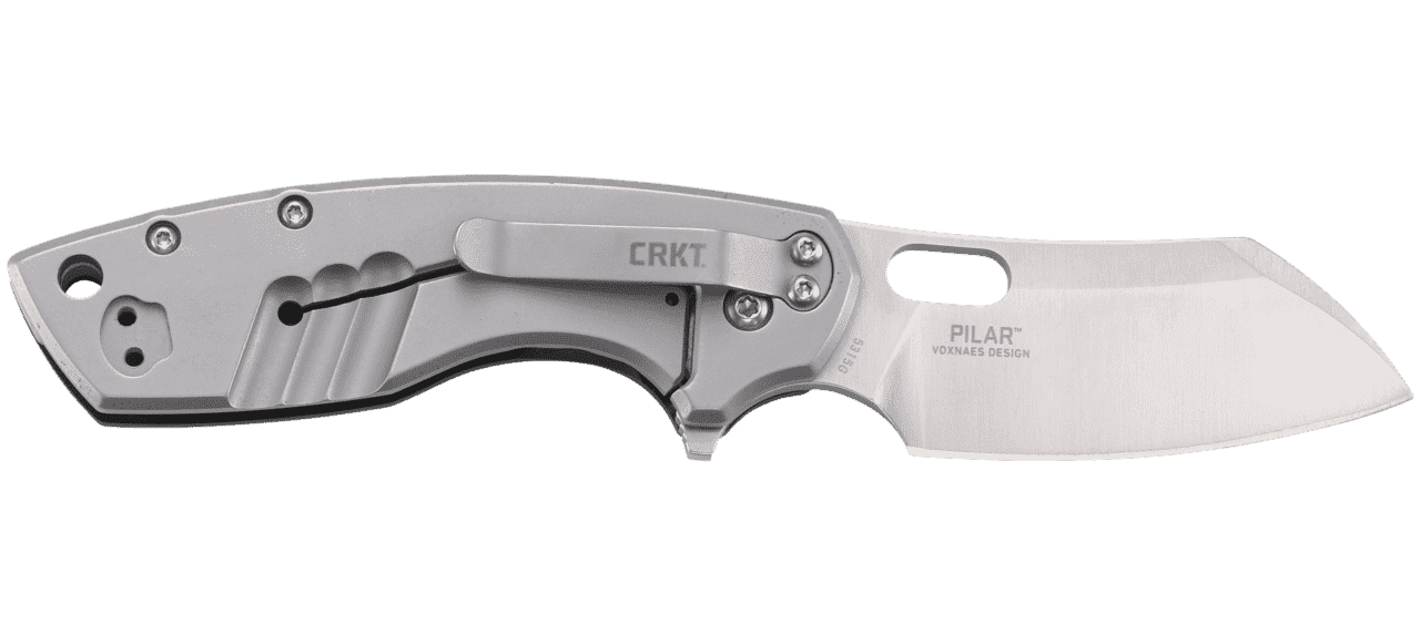 CRKT PILAR LARGE W/G10 HANDLE RIGHT SIDE VIEW OPEN