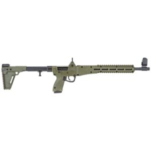 KELTEC SUB2000 GLOCK 17 MAGAZINES GREEN 9MM LEFT SIDE VIEW FRONT ANGLE