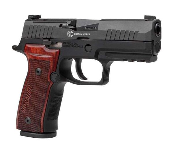 SIG SAUER P320 AXG CLASSIC RIGHT SIDE VIEW FRONT ANGLE