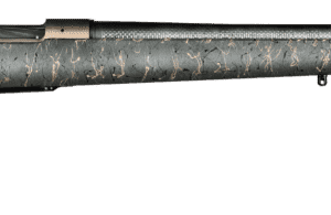 CHRISTENSEN ARMS RIDGELINE 20" .308 BURNT BRONZE WITH GREEN STOCK BLACK/TAN WEBBING RIGHT SIDE VIEW