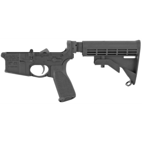 BCM COMPLETE RIFLE LOWER RECEIVER BLACK M4 STOCK MOD 0 PISTOL GRIP LEFT SIDE VIEW