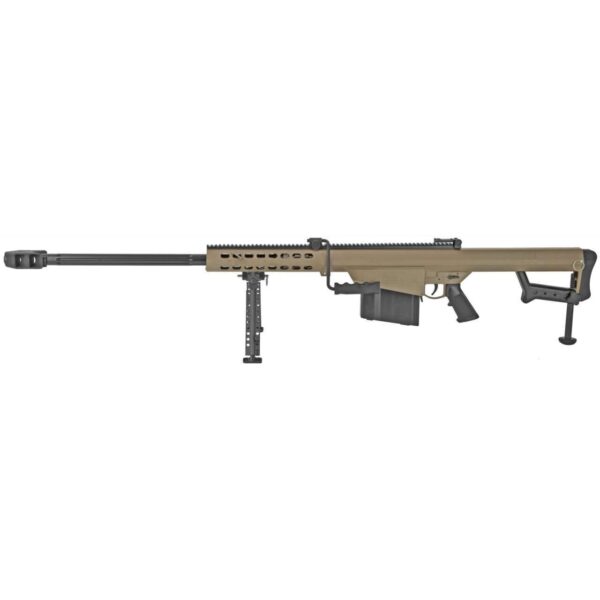 BARRETT MODEL M82A1 29" FLAT DARK EARTH .50 BMG LEFT SIDE VIEW