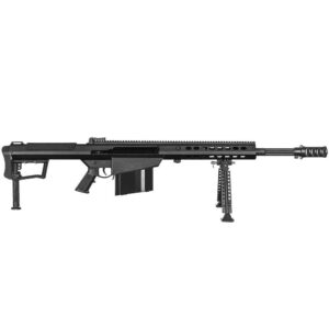 BARRETT M107A1 BLACK CERAKOTE 20" .50 BMG WITH BIPOD RIGHT SIDE VIEW