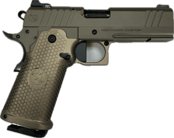 NIGHTHAWK CUSTOM TRS SANDHAWK COMMANDER IOS 9MM LEFT SIDE VIEW