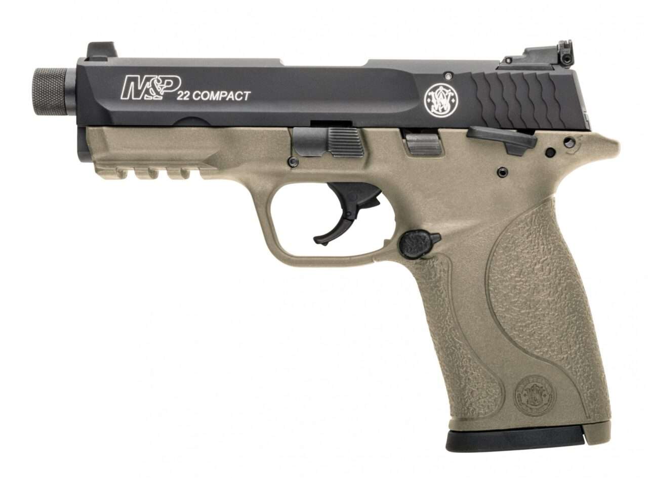 M&P®22 COMPACT CERAKOTE® FLAT DARK EARTH THREADED BARREL