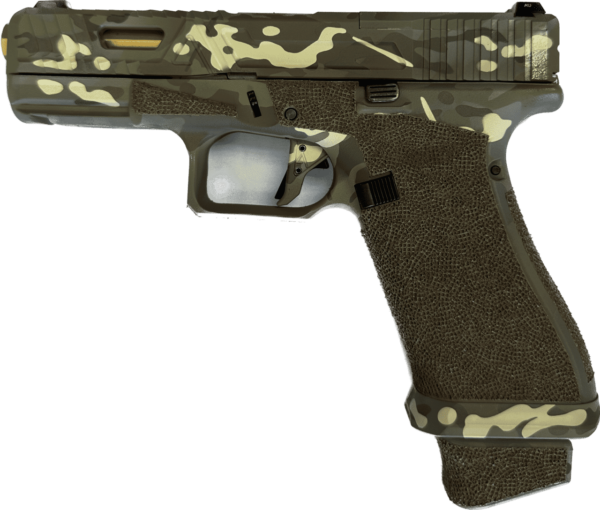 AGENCY ARMS GLOCK 19X MULTICAM AOS TIN 9MM LEFT SIDE VIEW