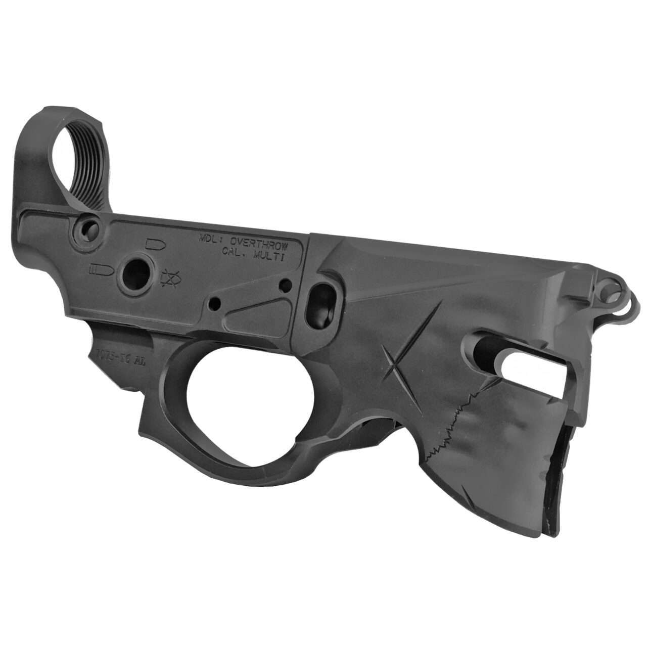 SHARPS BROS OVERTHROW GEN2 BILLET STRIPPED LOWER RECEIVER RIGHT SIDE VIEW FRONT ANGLE