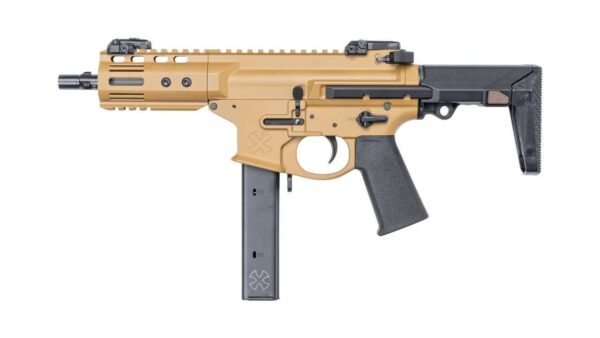 NOVESKE GEN4 SPACE BABY 5.5" TIGER EYE BROWN SHORT BARREL RIFLE LEFT SIDE VIEW