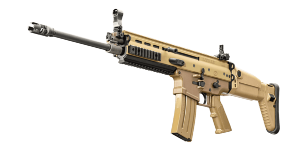scar 16s NRCH flat dark earth left side view angle up