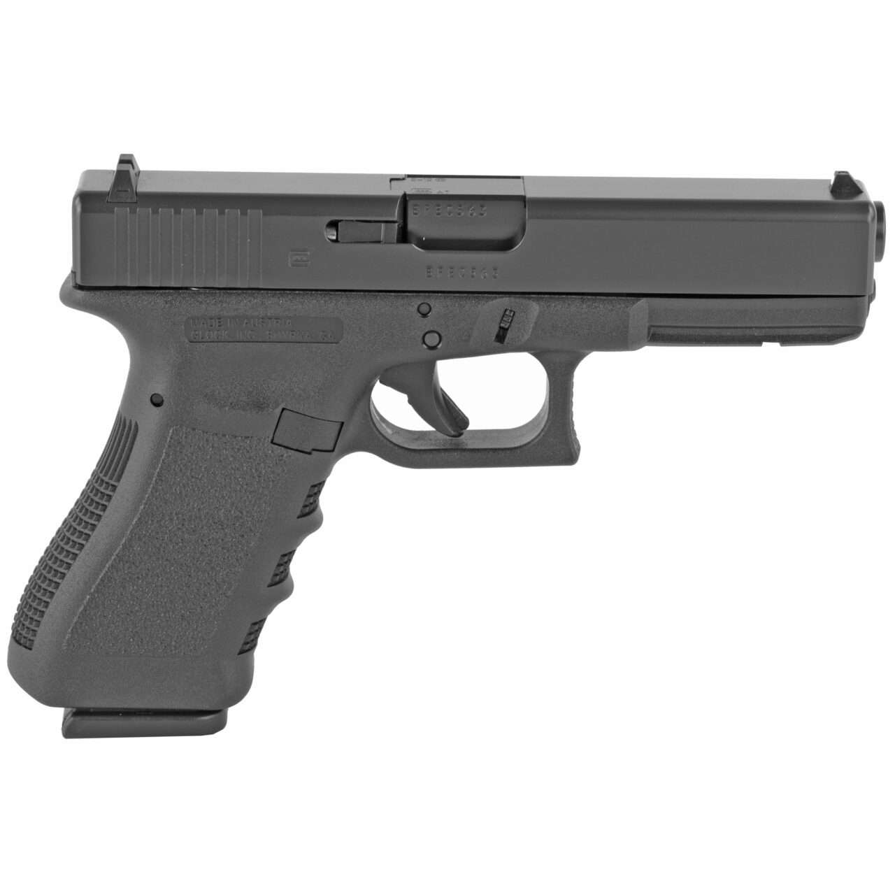 GLOCK 17 GEN 3 9MM AUSTRIA LET SIDE VIEW FRONT ANGLE