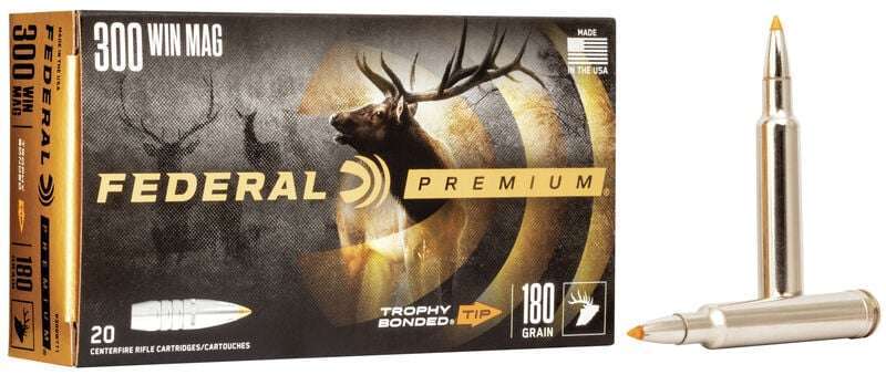 FEDERAL 300 WINMAG 180GR TROPHY BONDED TIP