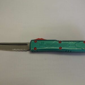 MICROTECH ULTRATECH TANTO EDGE BOUNTY HUNTER APOCALYPTIC PARTIAL SERRATED LABEL