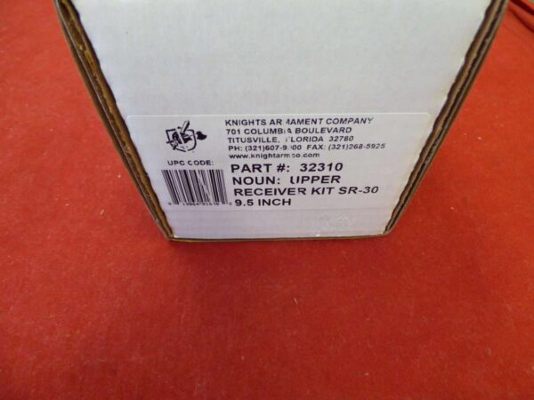 KNIGHTS ARMANENT CO SR-30 9.5" COMPLETE QDC UPPER LABEL