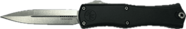 MICROTECH KNIVES MINI HERA II DOUBLE EDGE STONEWASH STANDARD BOX/LABEL