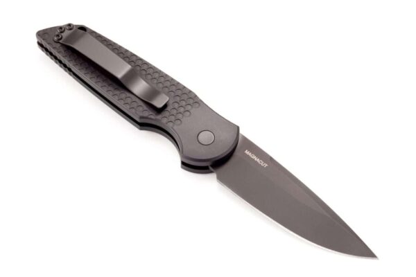 NIGHTHAWK CUSTOM PROTECH TR-3.01 BLACK DIMPLED OPEN CLIP SIDE