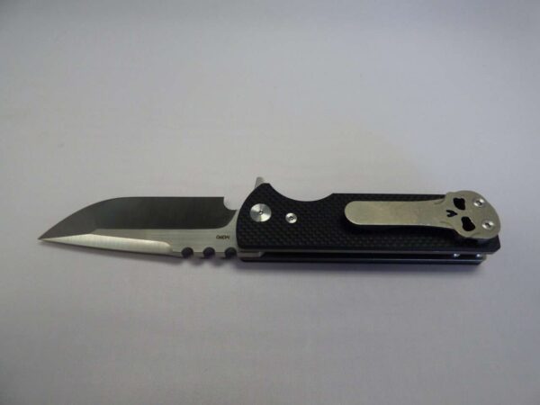 CHAVES T.A.K. BLACK G-10 SCALES BELT FINISH DROP POINT EDGE UP