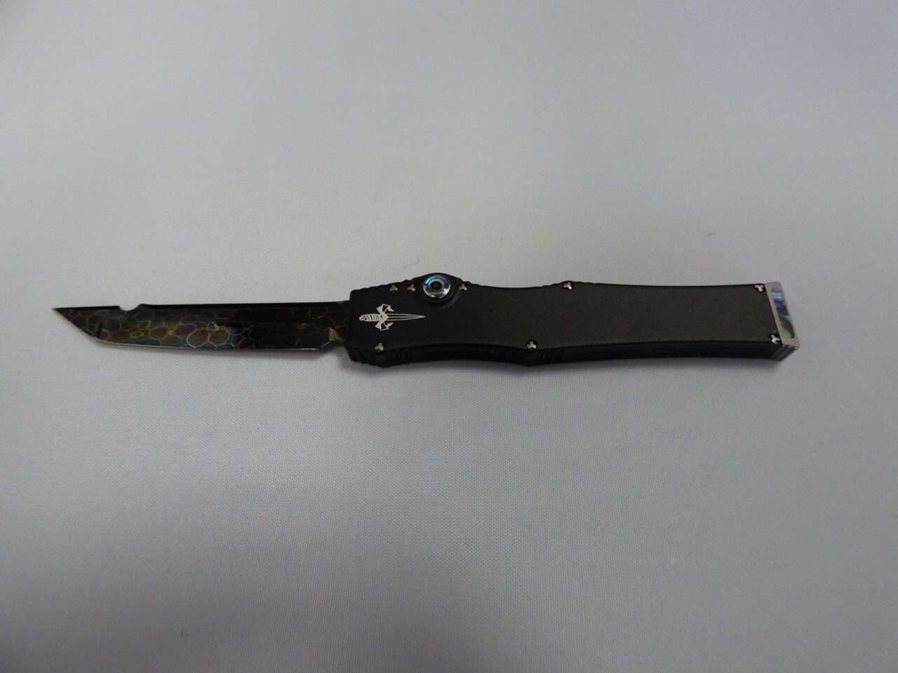 Microtech halo iii mini marfione custom label with serial number