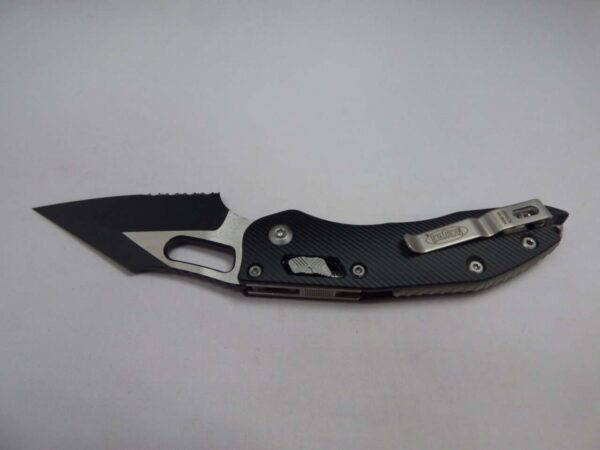 MICROTECH KNIVES STITCH RAM-LOK SINGLE EDGE FLUTED PARTIAL SERRATED EDGE UP