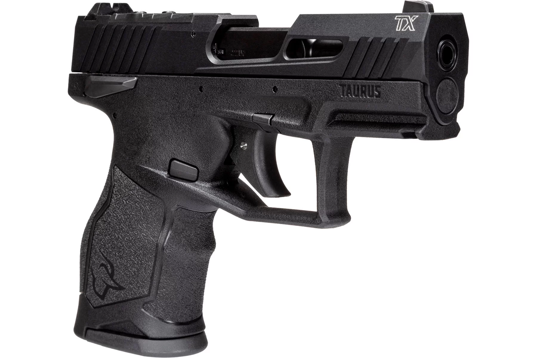 TAURUS TX22 COMPACT MANUAL SAFETY 22LR TOP RIGHT SIDE VIEW FRONT ANLGE