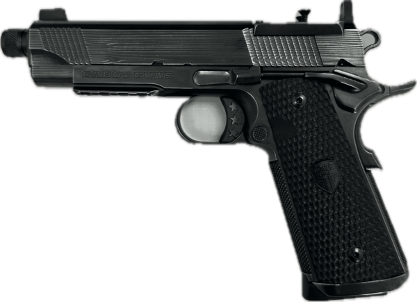 CABOT APOCALYPSE COMMANDER WITH BLACK TRISTAR TRIGGER OPTIC READY FOR RMR/SRO THREADED BARREL 9MM LEFT SIDE VIEW