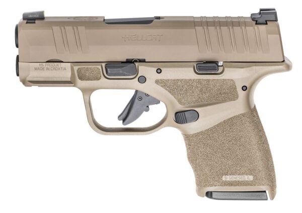 SPRINGFIELD ARMORY HELLCAT 3" DESERT FDE LEFT SIDE VIEW
