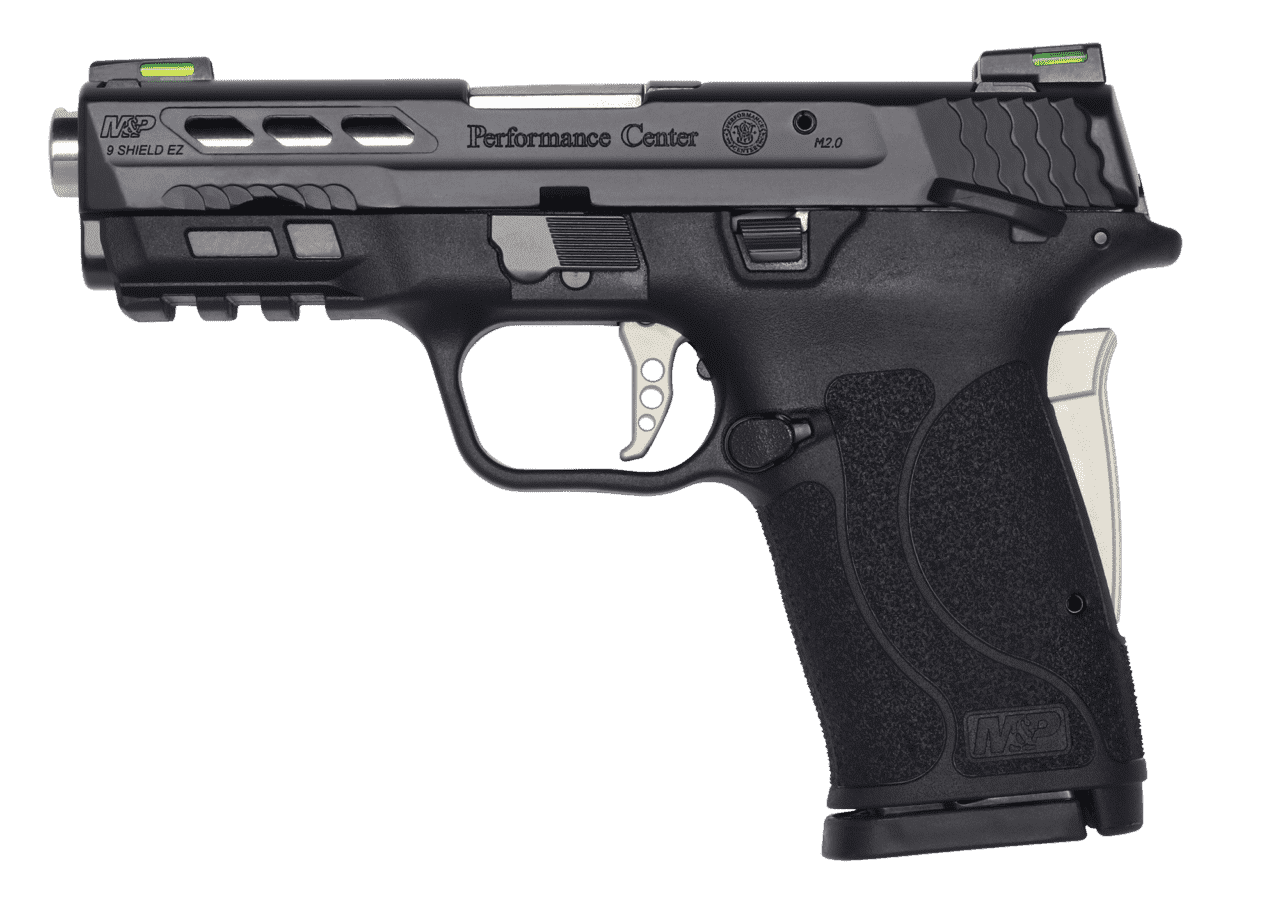 PERFORMANCE CENTER® M&P®9 SHIELD™ EZ® SILVER PORTED BARREL MANUAL THUMB SAFETY