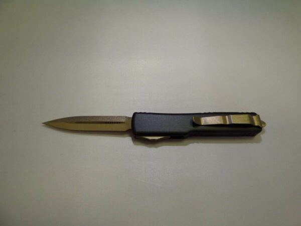 MICROTECH UTX-70 DOUBLE EDGED BRONZED STANDARD CLIP SIDE