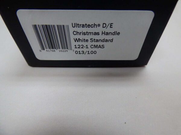 MICROTECH ULTRATECH DOUBLE EDGE CHRISTMAS HANDLE WHITE STANDARD LABEL