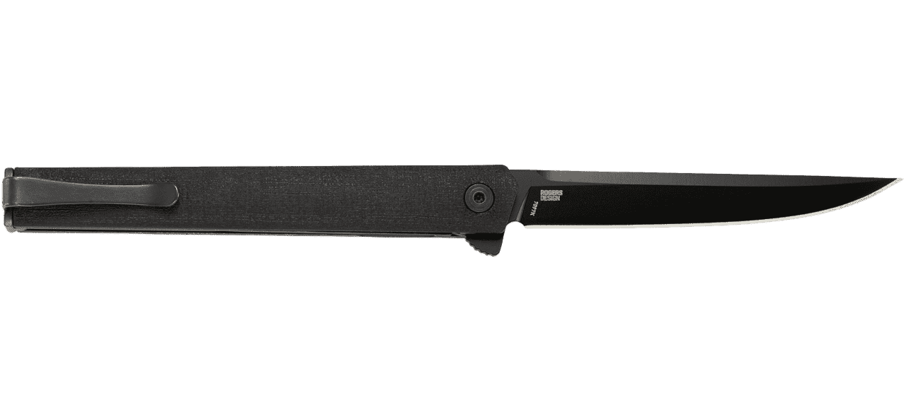 CRKT CEO FLIPPER BLACKOUT LEFT SIDE VIEW OPEN