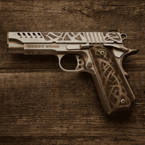 CABOT GUN OF THE MONTH DECEMBER SAGUARO 4.25" 45ACP LEFT SIDE VIEW