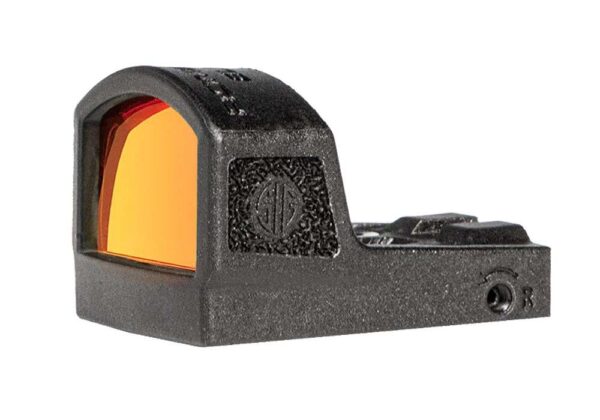 SIG SAUER ROMEOZERO ELITE 1X24MM CIRCLE DOT LET SIDE VIEW FRONT ANGLE